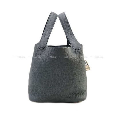 HERMES エルメス ハンドバッグ ピコタンロック 18 PM グリミスティ トリヨンクレマンス シルバー金具 G刻印 新品