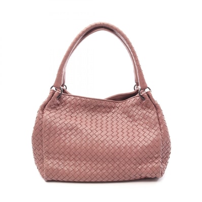 ボッテガヴェネタ BOTTEGA VENETA イントレチャート トートバッグ バッグ レザー レディース ピンク系 【中古】