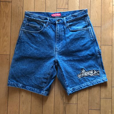 Supreme Handstyle Denim Painter Short "Blue"