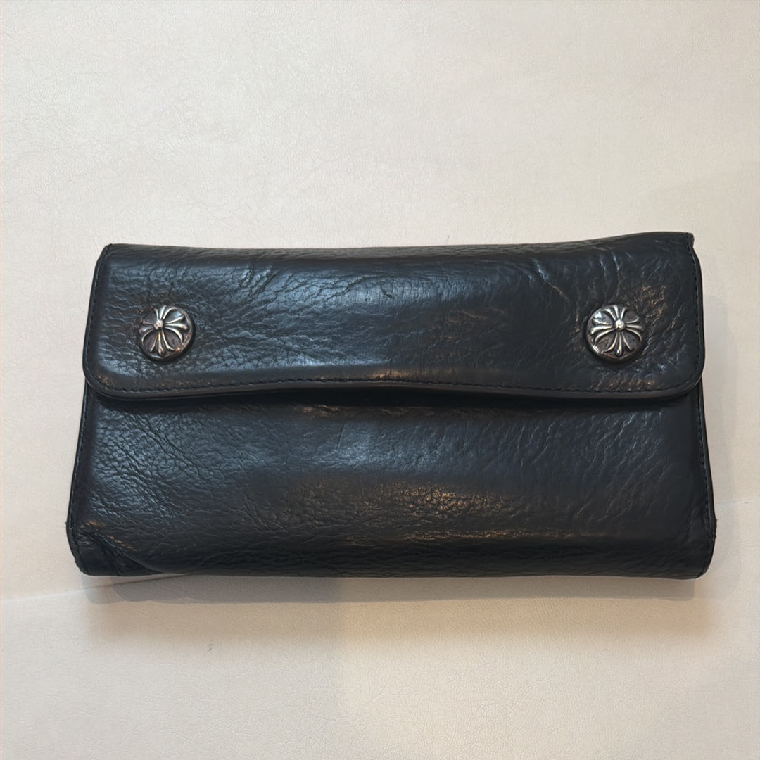 Chrome Hearts Wave Wallet Leather "Black"