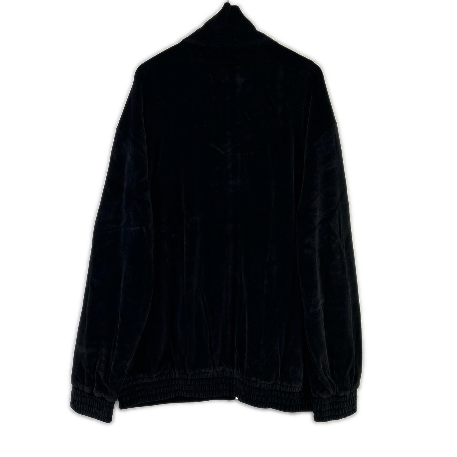 グッチ 615810 19年 ブラック ベロア トラックジャケット 3XL