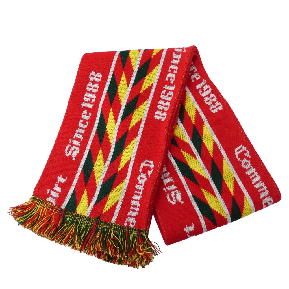 COMME des GARCONS  マフラー 25AW FP-K402 SHIRT シャツ knitted jacquard acrylic football scarves ジャカード アクリル フットボール スカーフ マフラー 【極上美品】【中古】