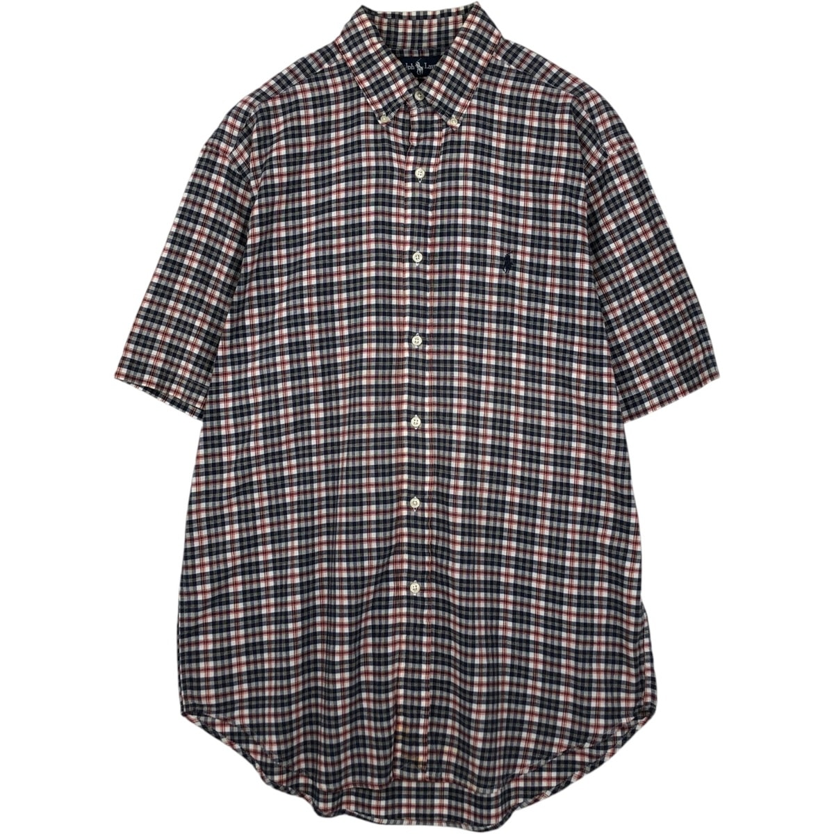 古着 ラルフローレン Ralph Lauren BLAKE 半袖 ボタンダウン チェックシャツ メンズM相当/eaa638326
