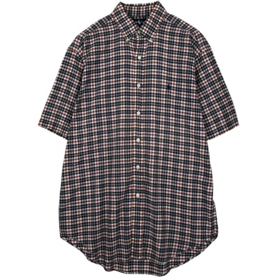 古着 ラルフローレン Ralph Lauren BLAKE 半袖 ボタンダウン チェックシャツ メンズM相当/eaa638326