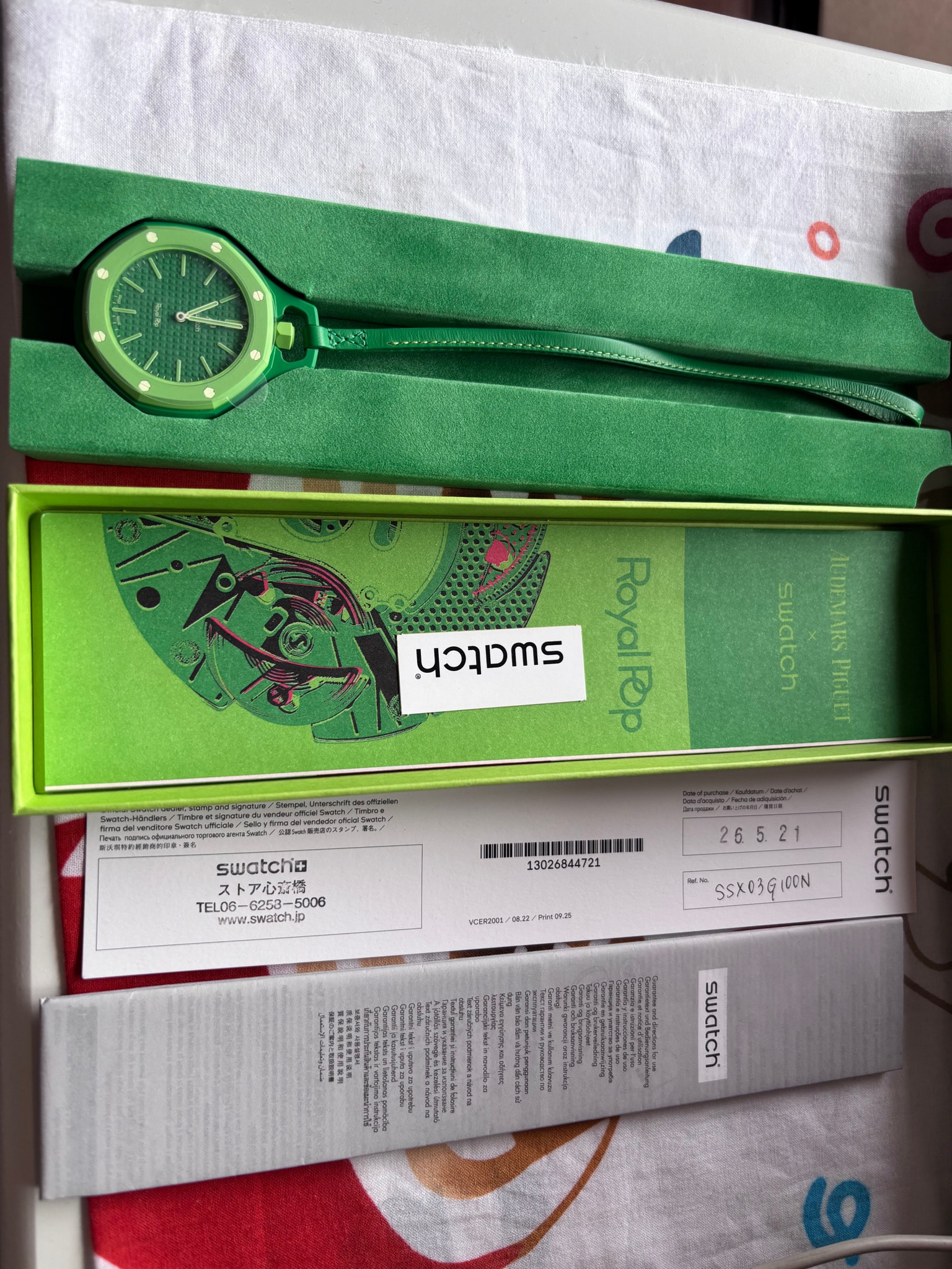 Swatch x Audemars Piguet Royal Pop Green Eight "Green"