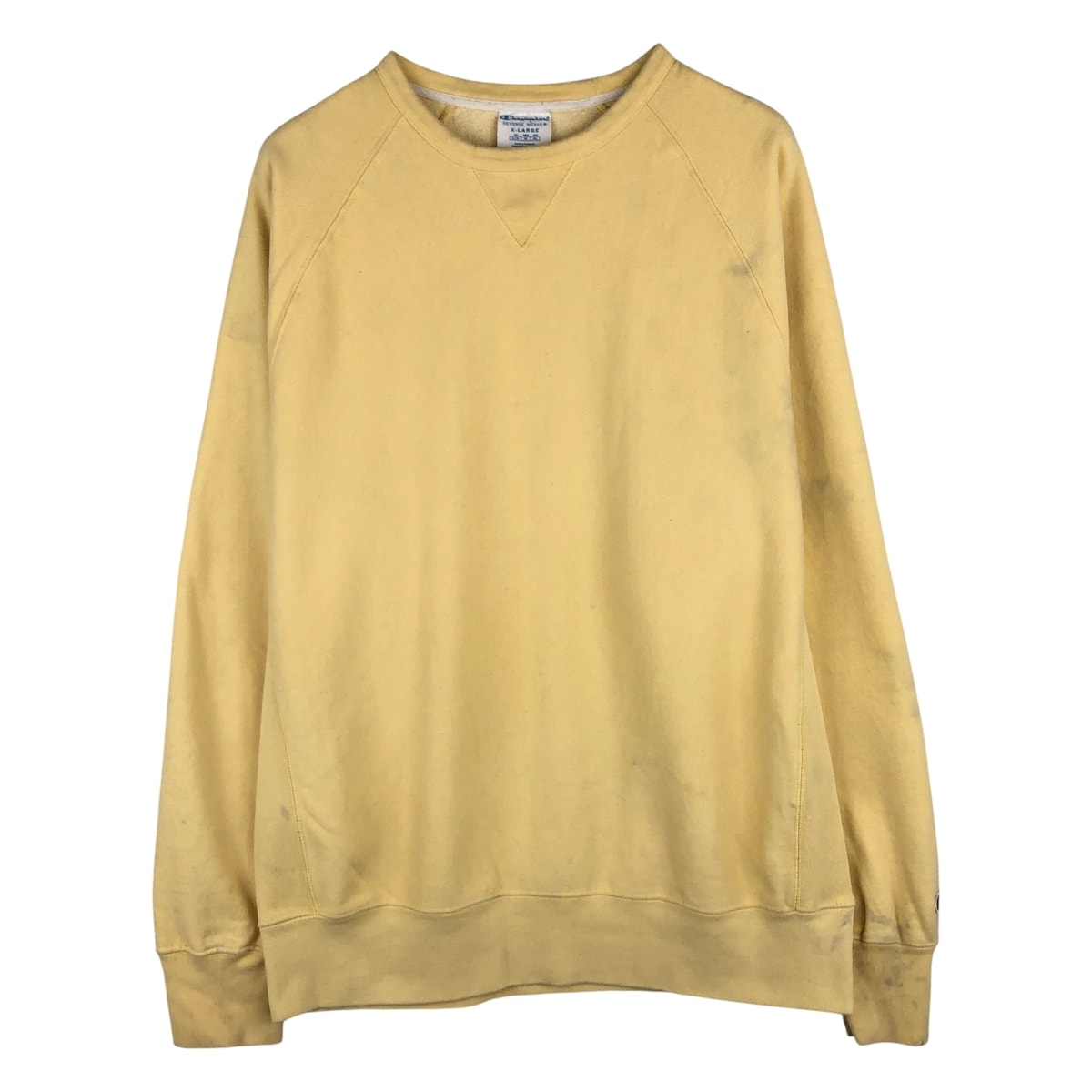 古着 チャンピオン Champion REVERSE WEAVE リバースウィーブ 目無し 無地 スウェットシャツ トレーナー メンズXL相当/eaa610533