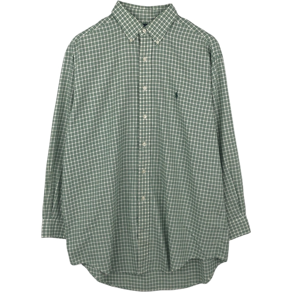 古着 ラルフローレン Ralph Lauren YARMOUTH 長袖 ボタンダウンチェックシャツ メンズL相当/eaa666500