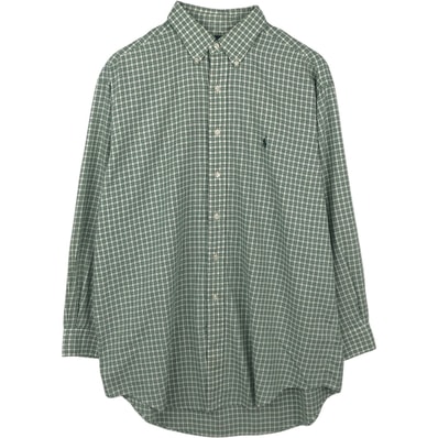 古着 ラルフローレン Ralph Lauren YARMOUTH 長袖 ボタンダウンチェックシャツ メンズL相当/eaa666500