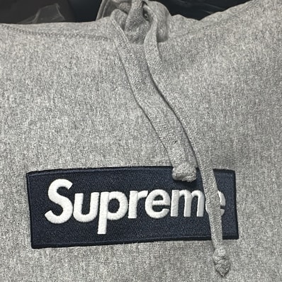 Supreme Box Logo Hooded Sweatshirt (25FW) "Heather Grey"