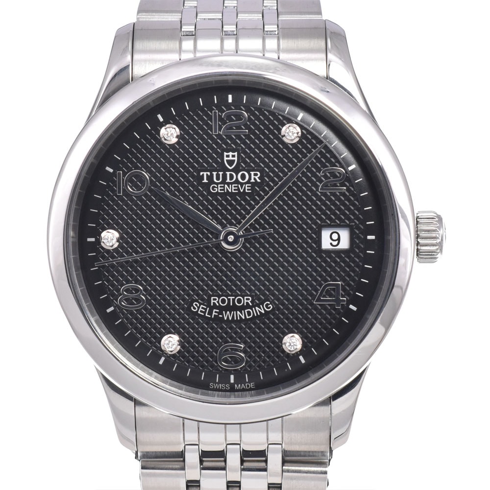 チューダー TUDOR 91450 5P ダイヤモンド ブラック 自動巻き メンズ 美品 腕時計 C#149712