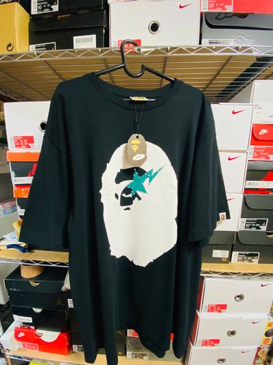 A BATHING APE SAKURA PHOTO APE HEAD TEE "Black"