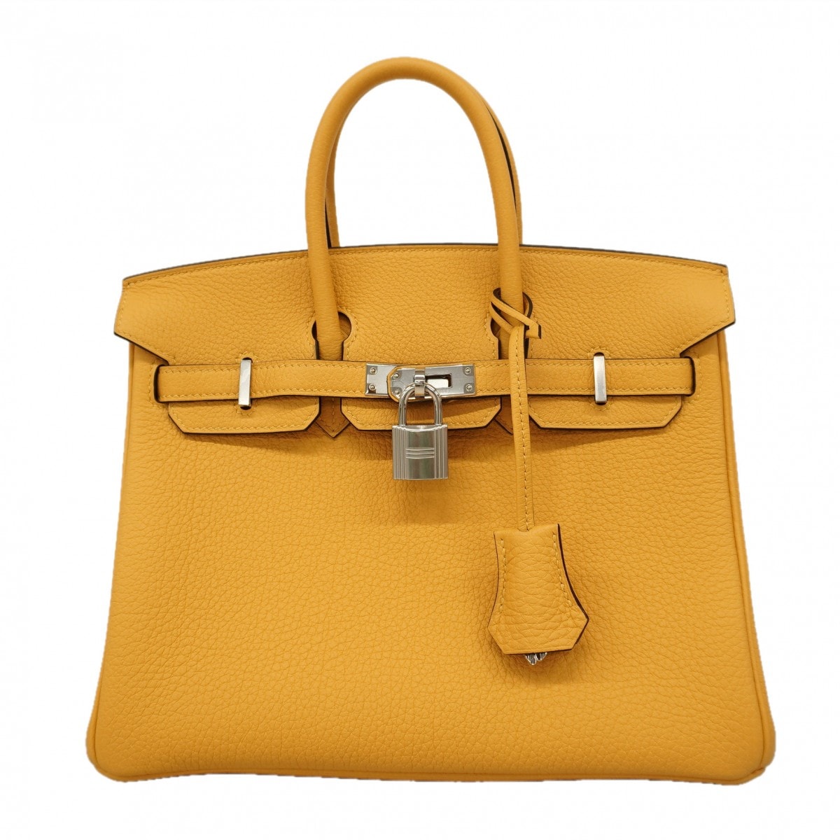 ★最終価格★SALE【6fc4296-g】エルメス ハンドバッグ バーキン25 トゴ パイユ シルバー金具 G刻印【中古】レディース