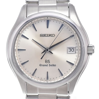 セイコー SEIKO SBGX005/9F62-0A10 グランドセイコー デイト シルバー クォーツ メンズ 良品 腕時計 O#148368