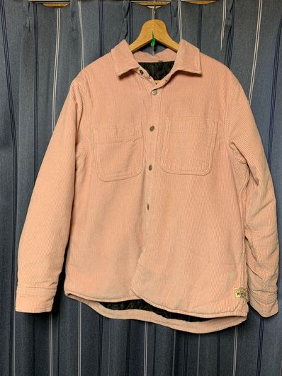 STUSSY CORD QUILTED OVERSHIRT
