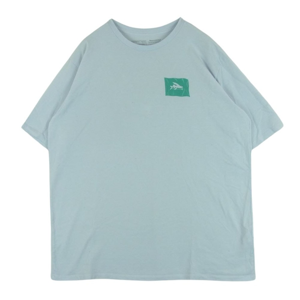 patagonia パタゴニア 半袖Tシャツ 37404 フライ ザ フラッグ レスポンシビリティー 半袖 Tシャツ メキシコ製 ライトブルー系 L【中古】
