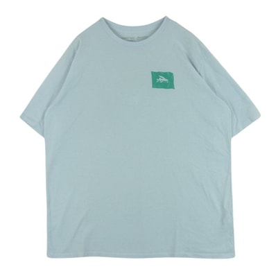 patagonia パタゴニア 半袖Tシャツ 37404 フライ ザ フラッグ レスポンシビリティー 半袖 Tシャツ メキシコ製 ライトブルー系 L【中古】