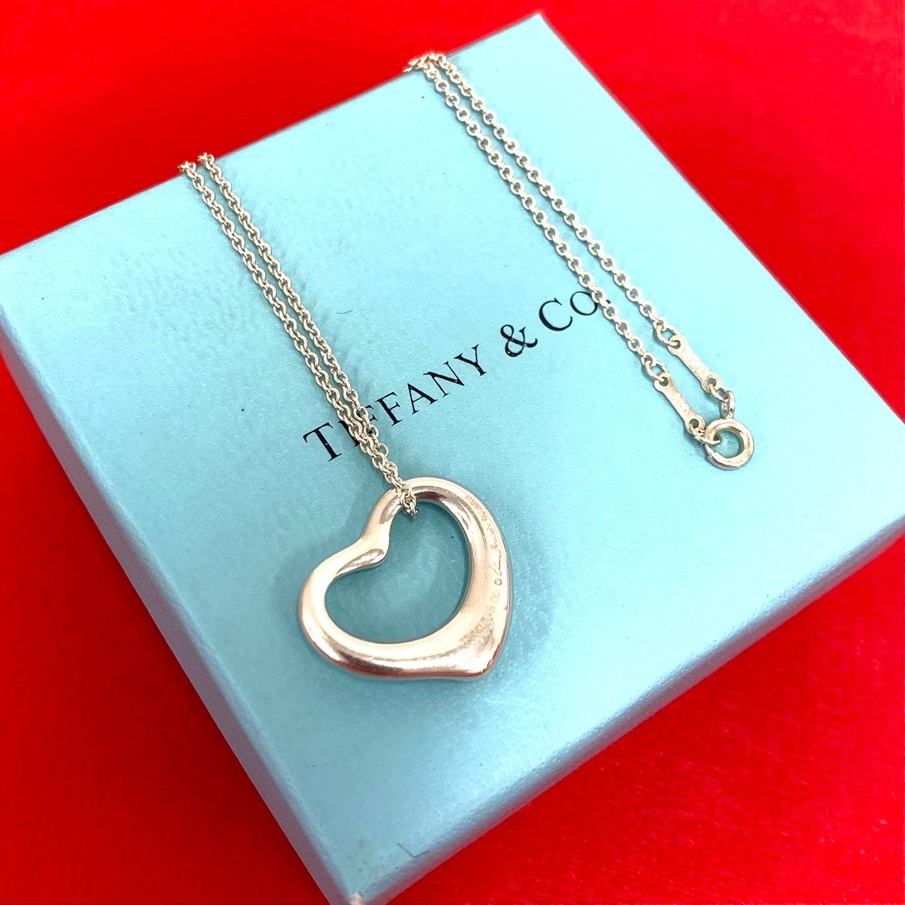 TIFFANY&Co. ティファニー オープンハート シルバー925 ネックレス シルバー
 31717
