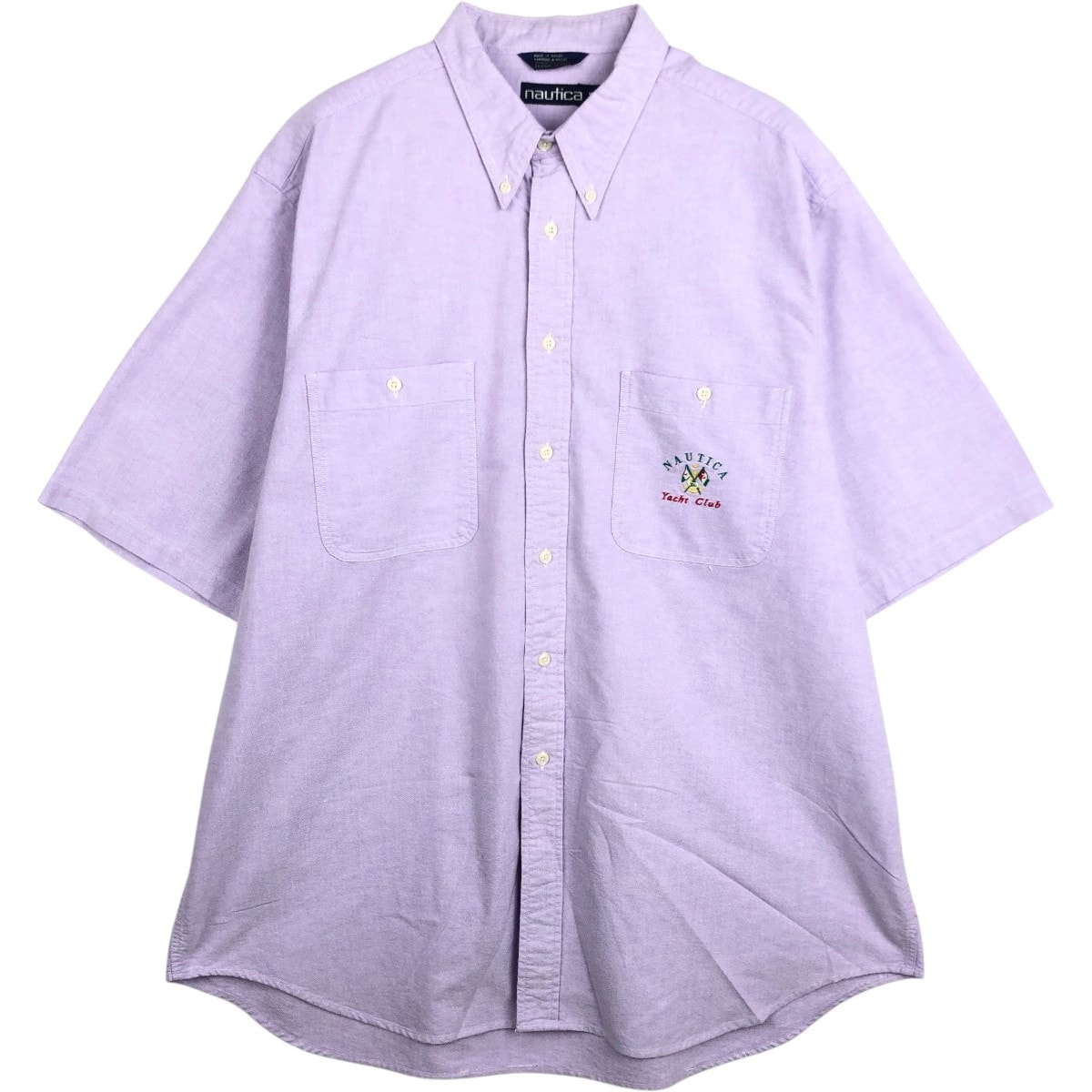 古着 90年代 ノーティカ NAUTICA 半袖 ボタンダウンシャツ メンズXL相当 ヴィンテージ/eaa668120