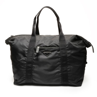 プラダ PRADA ナイロン トライアングルロゴ トラベルバッグ ボストンバッグ【中古】