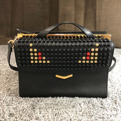 FENDI Monster Studs Shoulder Bag "Black"