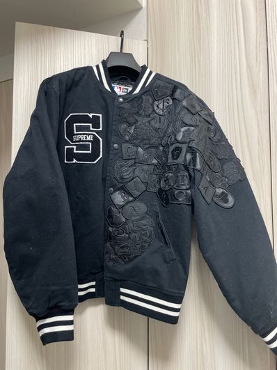 Supreme / New Era®/ MLB Varsity Jacket "Black"
