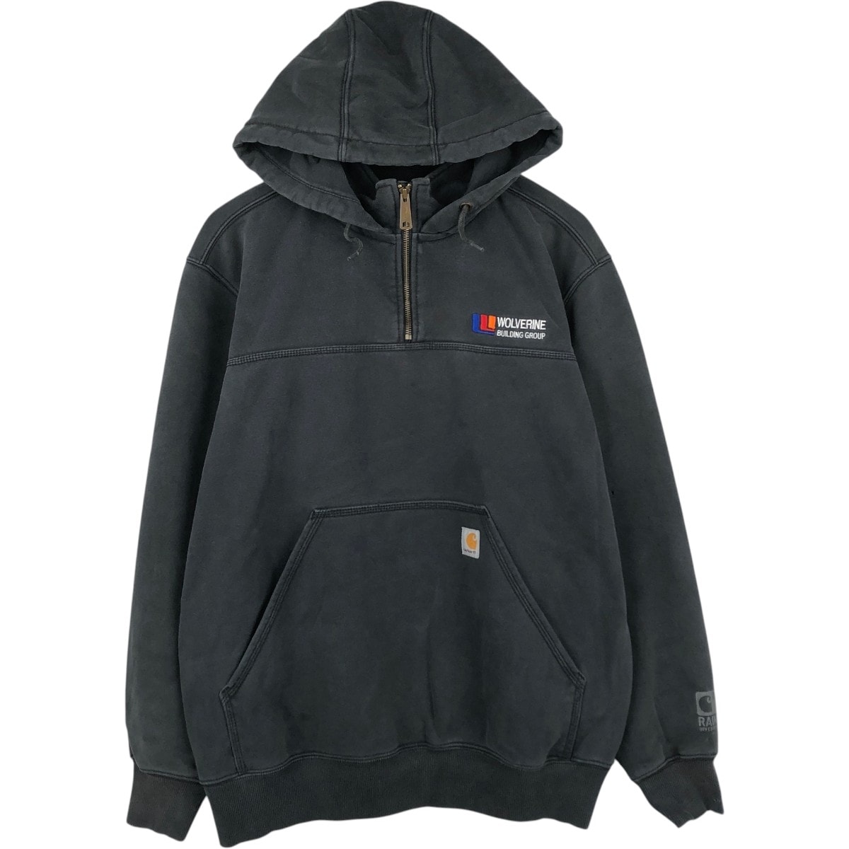 古着 カーハート Carhartt ORIGINAL FIT スウェットハーフジップパーカー メンズL相当/eaa675293