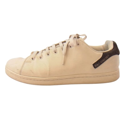 RAF SIMONS ラフシモンズ スニーカー Orion オリオン レザー ローカット スニーカー ベージュ系 42【中古】