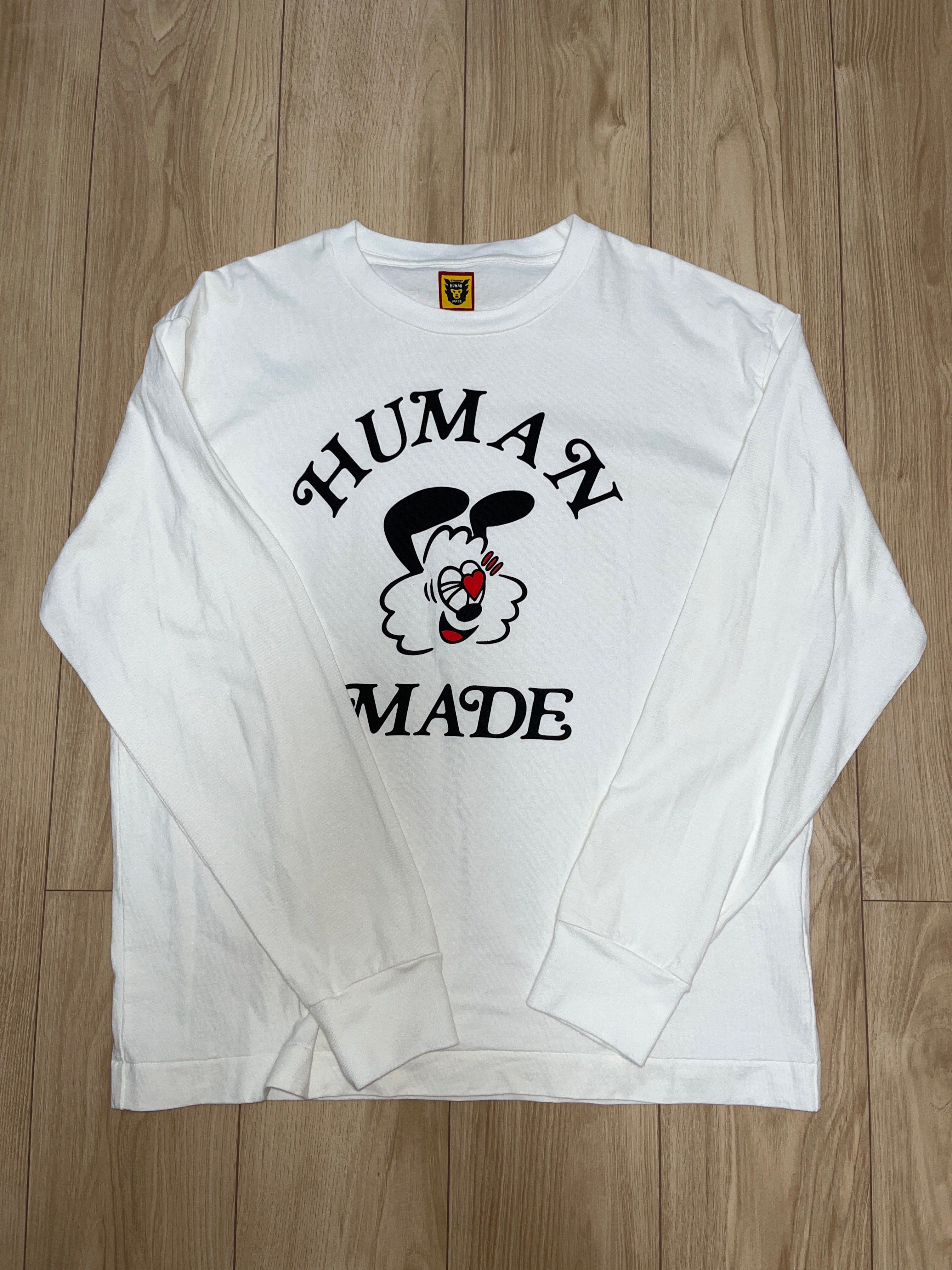 HUMAN MADE GDC Valentine's Day L/S T-Shirt "White" / VERDY