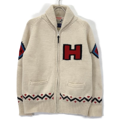 ヒステリックグラマー 02193ND03 ×GRANTED MISS HYSTERIC編込 カウチン カーディガン