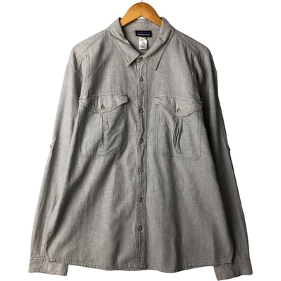 古着 パタゴニア Patagonia 52190SP13 長袖 ヘンプシャツ ボックスシャツ メンズXL相当/eaa600500