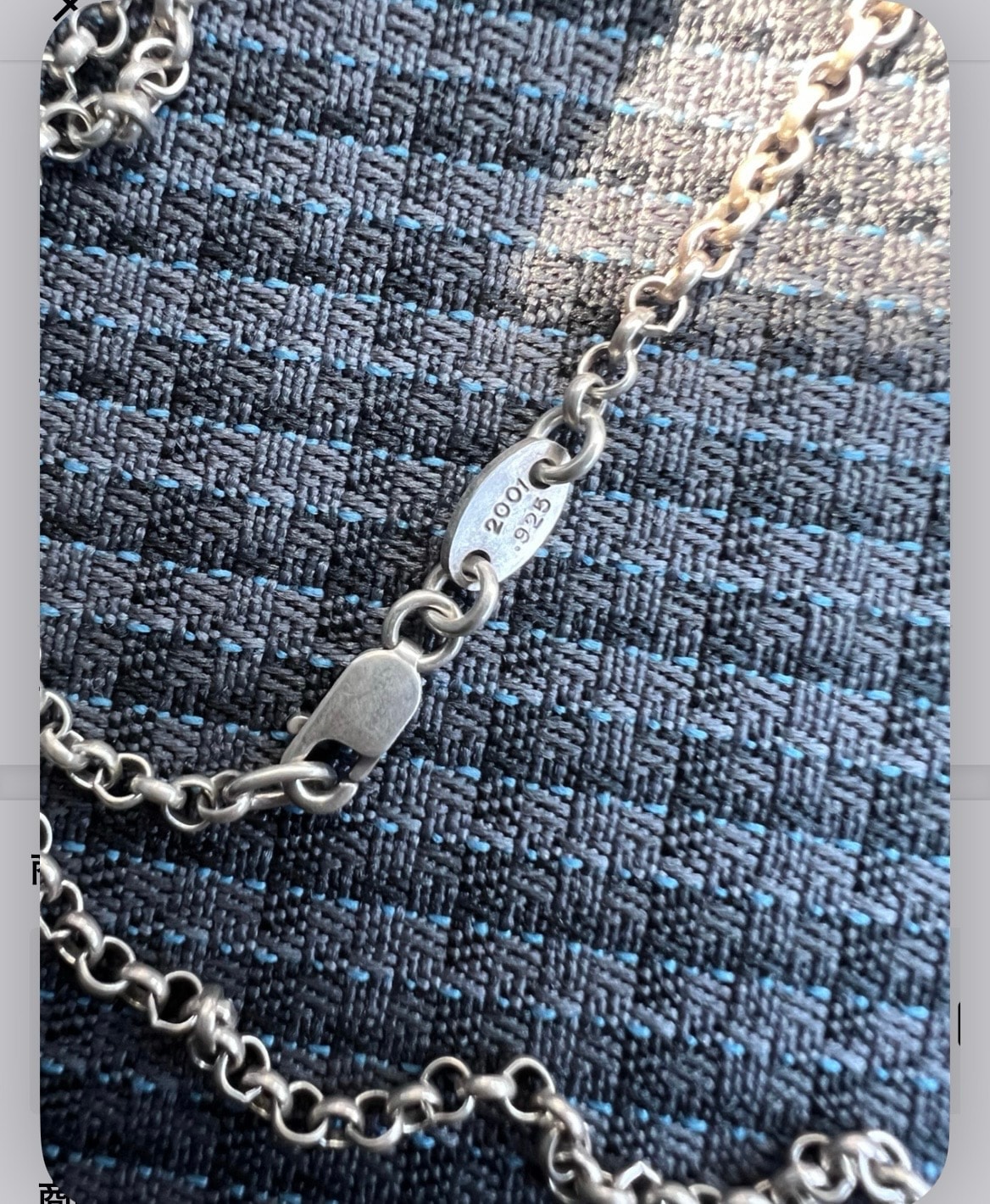 Chrome Hearts Roll Chain Necklace "Silver"