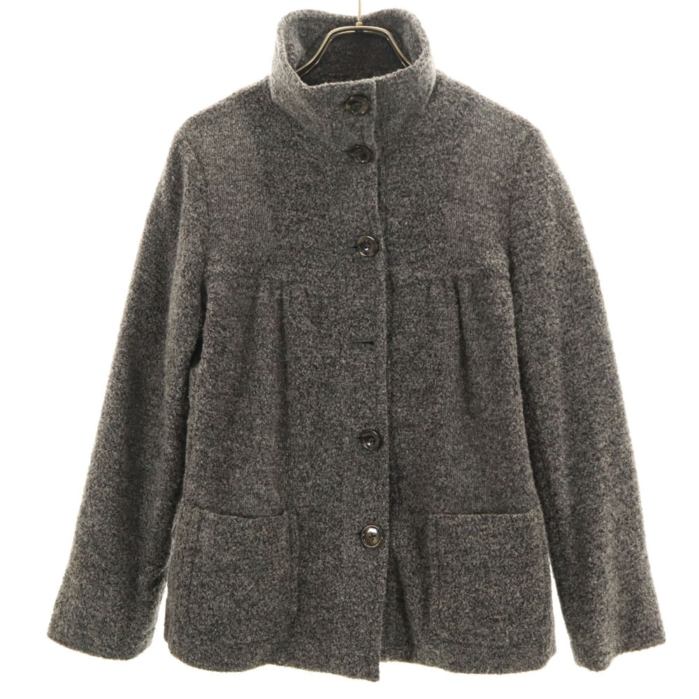 MAX MARA WEEK END LINE マックスマーラウィークエンドライン パイル ニットジャケット 40 グレー