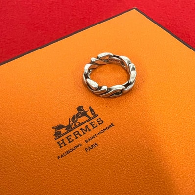 HERMES エルメス チェーン モチーフ シルバー800 リング・指輪 8号 シルバー
33287