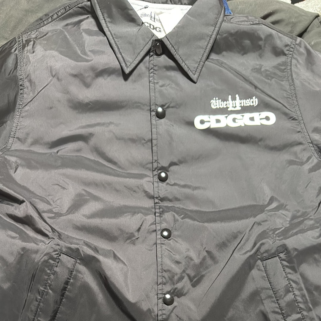 コムデギャルソン シーディージー x ジードラゴン ウーバーメンシュ クラシック コーチジャケット ナイロン "ブラック"
