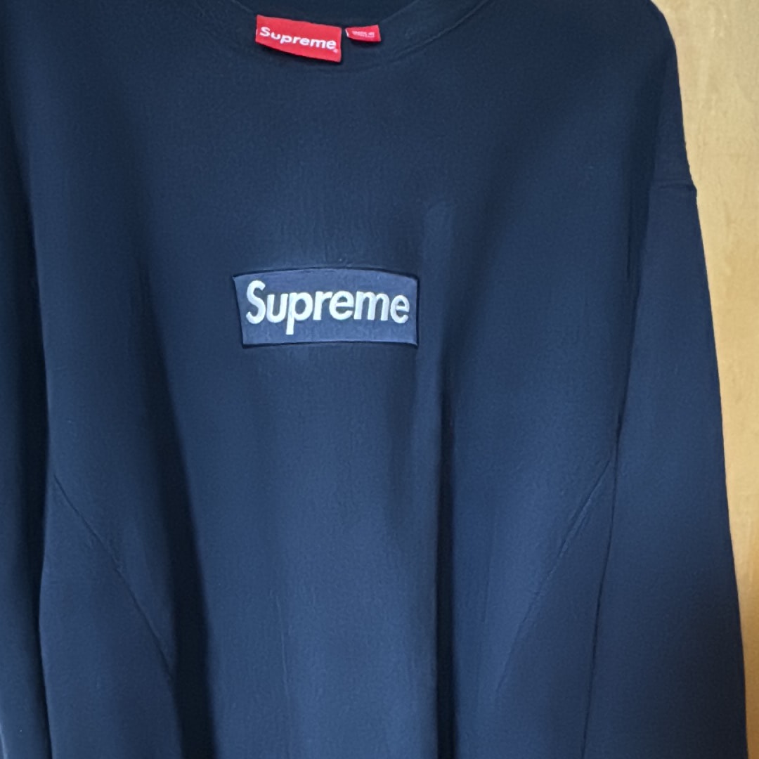 Supreme Box Logo Crewneck Sweatshirt "Navy" (18FW)