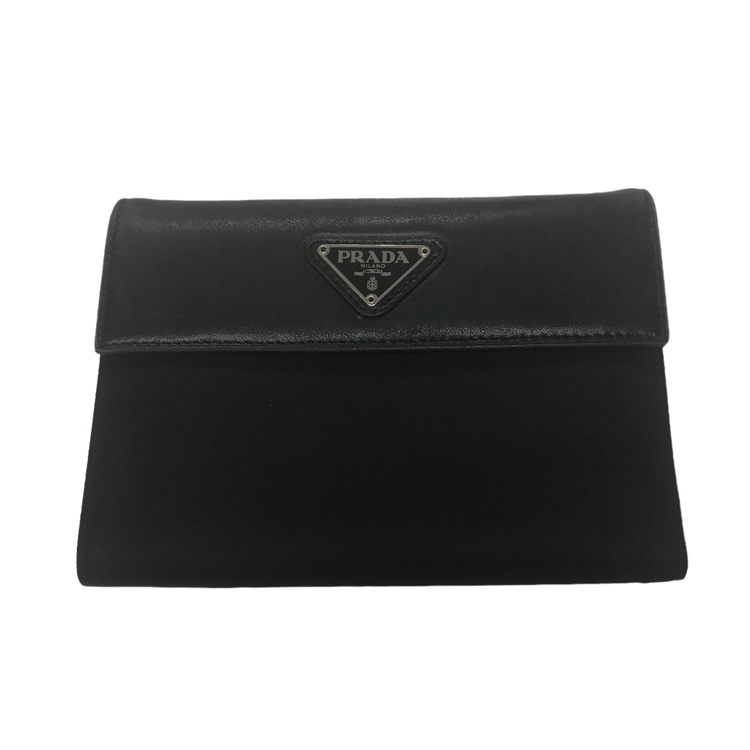 PRADA プラダ 三つ折り財布 ブラック 802