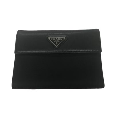 PRADA プラダ 三つ折り財布 ブラック 802