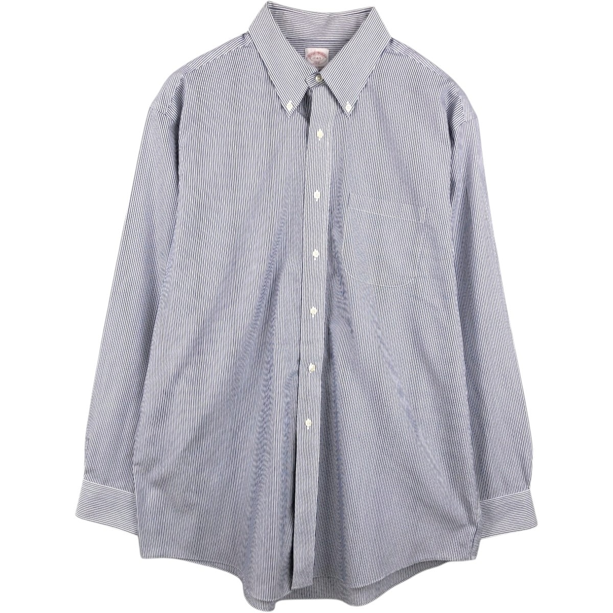 古着 ブルックスブラザーズ Brooks Brothers 346 REGULAR FIT 長袖 ボタンダウンストライプシャツ メンズXL相当/eaa666482