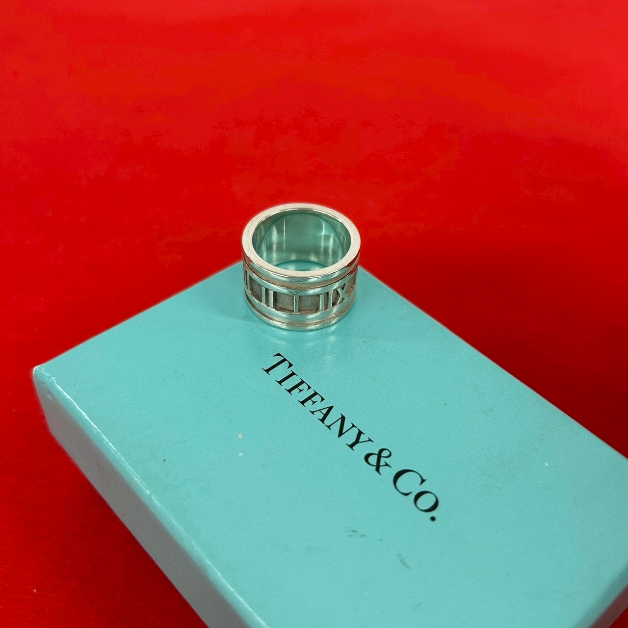 TIFFANY&Co. ティファニー アトラス シルバー925 リング・指輪 9号 シルバー
 -0410