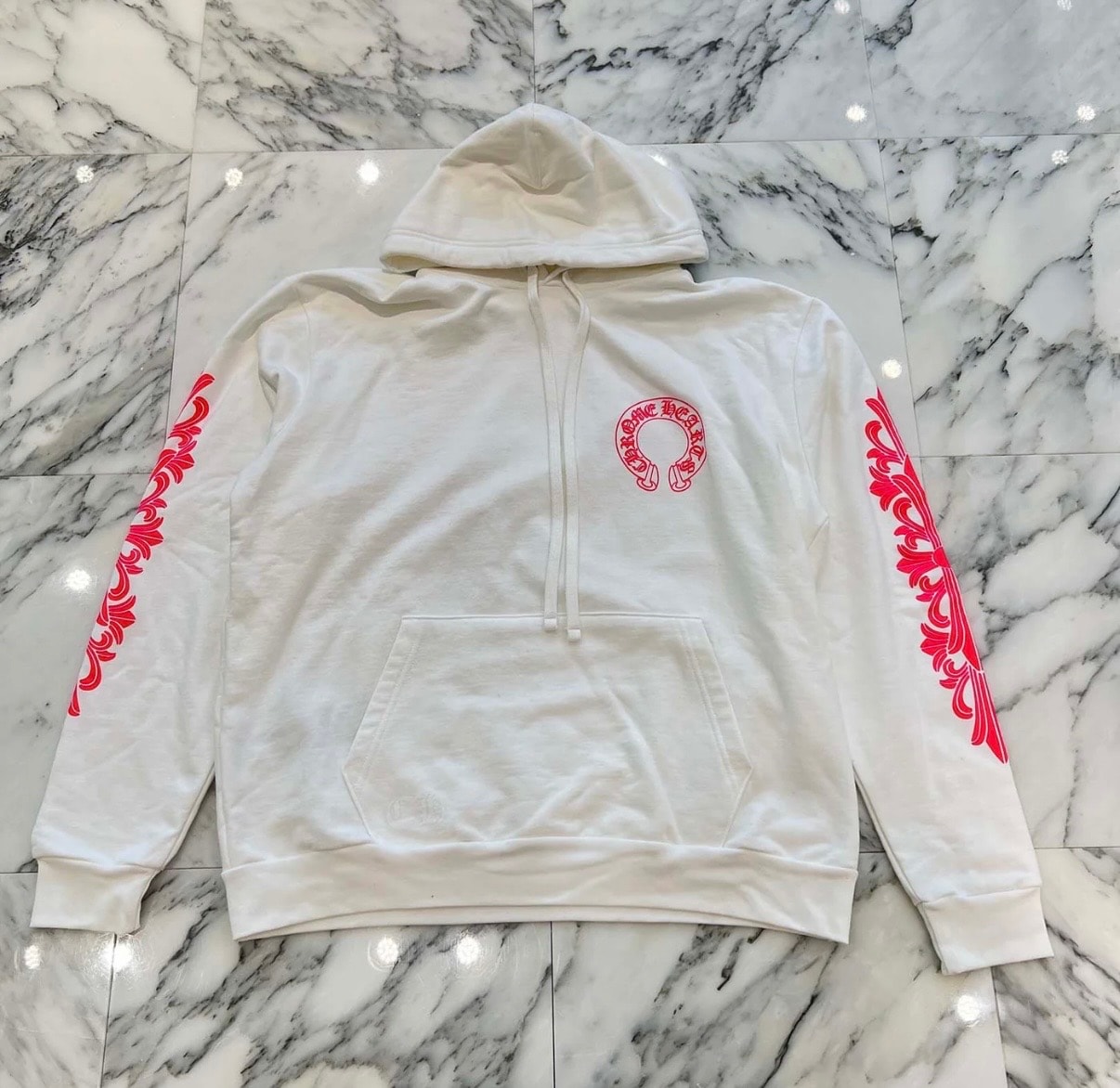 Chrome Hearts クロムハーツ フローラルクロス ホースシュー パーカー