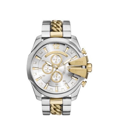 Diesel Dz4672 Watch Mega Chief Two-Tone Stainless Steel Watch "Silver Gold"