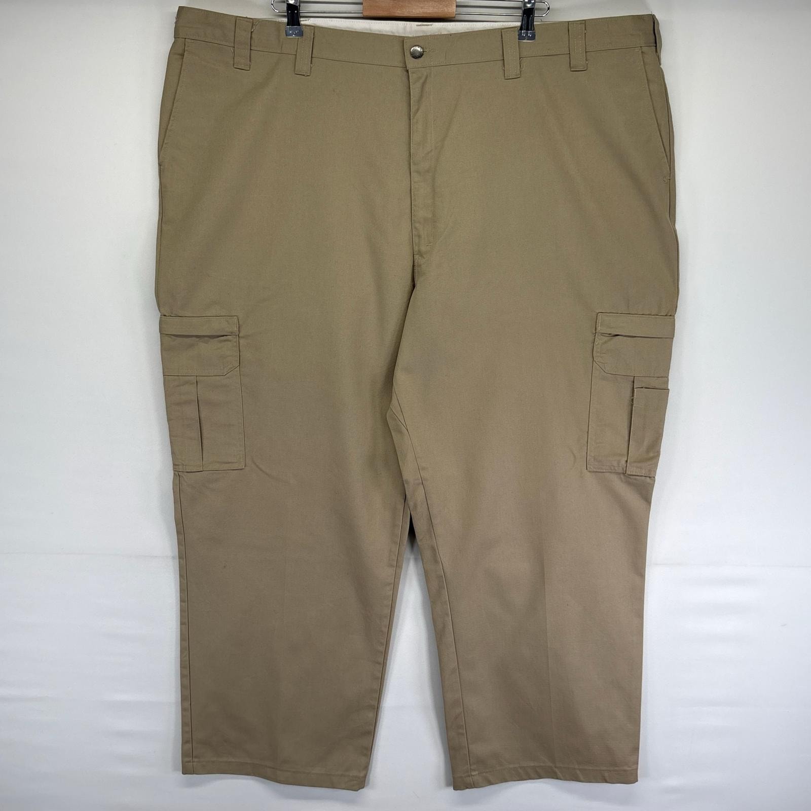 古着 ディッキーズ Dickies パンツ センタープレス フラップポケット ワンポイントロゴ ジッパーフライ 50  ベージュ系 メンズ