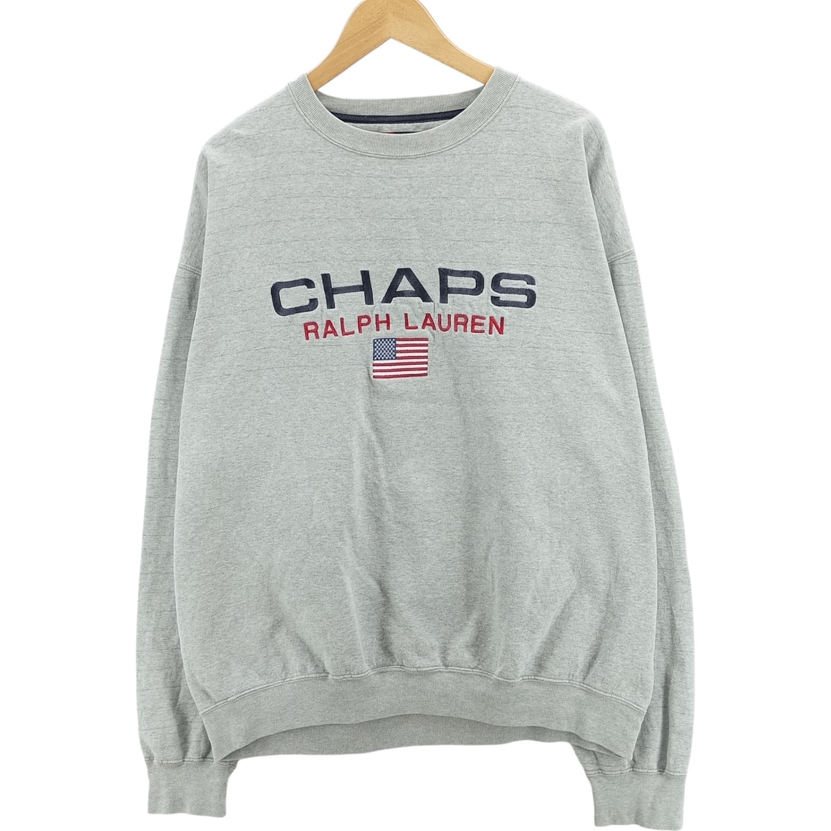 古着 ラルフローレン Ralph Lauren CHAPS チャップス ロゴスウェットシャツ トレーナー メンズXXL相当/eaa480821