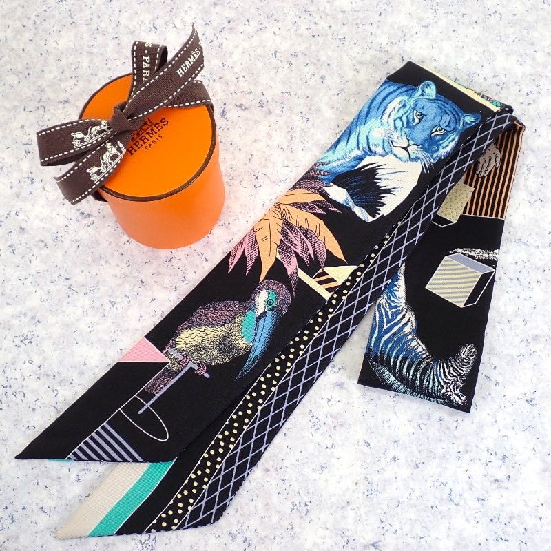 エルメス HERMES ツイリー H063761S スカーフ【中古】【Aランク】