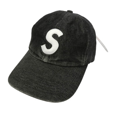 Supreme シュプリーム 25SS Cordura Denim S Logo 6-Panel コーデュラ デニム Sロゴ シックス パネル キャップ 帽子 ブラック系 Free【美品】【中古】