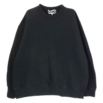 COMME des GARCONS コムデギャルソン スウェット AD2024 SZ-T055 CDG シーディージー LOGO OVERSIZED SWEATSHIRT バックロゴプリント オーバーサイズ スウェット ブラック系 M【中古】
