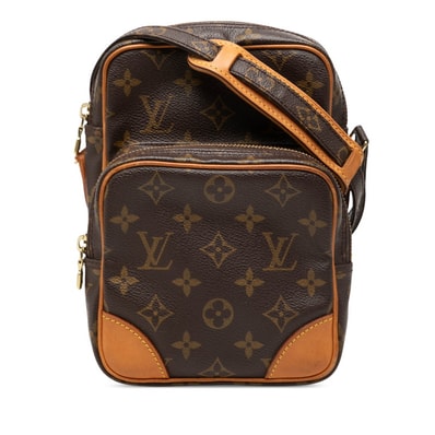 ルイ ヴィトン モノグラム アマゾン 斜め掛け ショルダーバッグ M45236 ブラウン PVC レザー レディース LOUIS VUITTON 【中古】