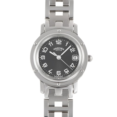 HERMES エルメス クリッパー CL4.210 ステンレススチール【中古】