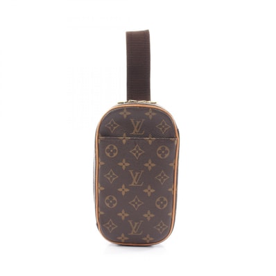 ルイ・ヴィトン LOUIS VUITTON ポシェットガンジュ ウエストバッグ ボディバッグ バッグ PVCコーティングキャンバス レザー モノグラム メンズ レディース ブラウン系 M51870 【中古】