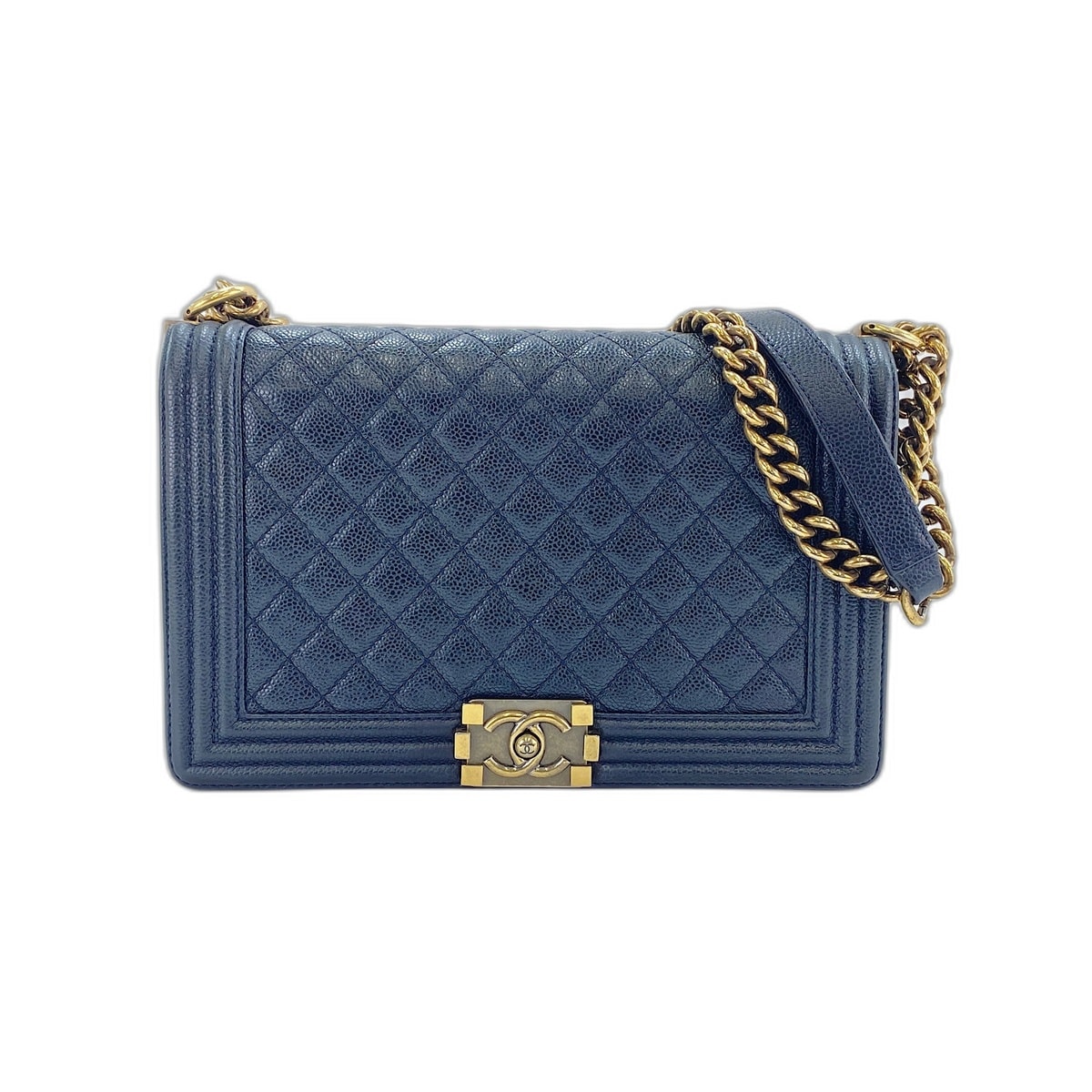 シャネル CHANEL ボーイシャネルラージ ショルダーバッグ【中古】